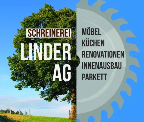 Schreinerei Linder AG. Ihr Spezialist für Möbel, Küchen, Renovationen, Innenausbau, Parkett und vieles mehr.