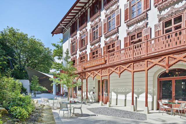Aussenansicht, Schweizerhaus, Gletschergarten, Luzern