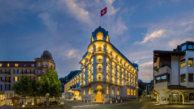 Aussenansicht Hotel Kempinski Palace, Engelberg