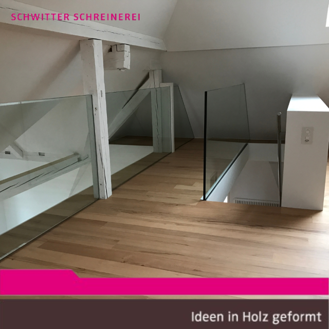 Glasgeländer Dachwohnung